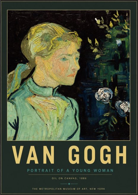 Van Gogh Portrait of a Young Woman No4 - Poszter