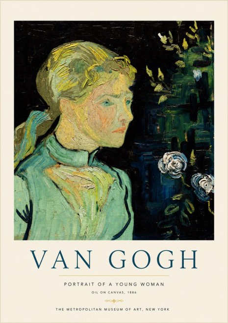 Van Gogh Portrait of a Young Woman No5 - Poszter