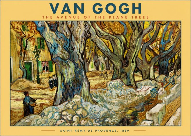 Van Gogh The Avenue of the Plane Trees No2 - Poszter