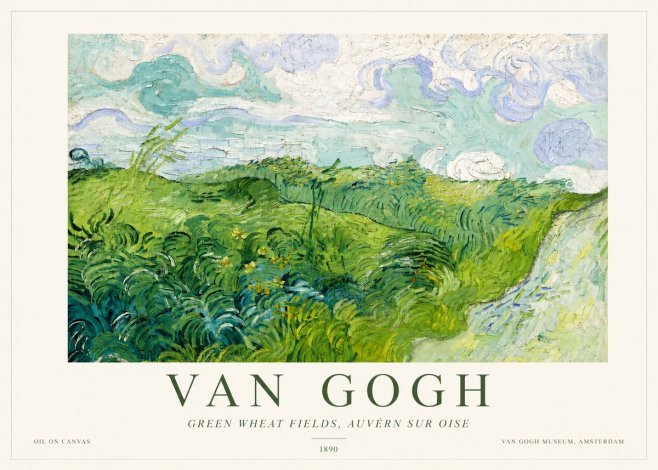 Van Gogh Green Wheat Fields, Auvern Sur Oise No3 - Poszter