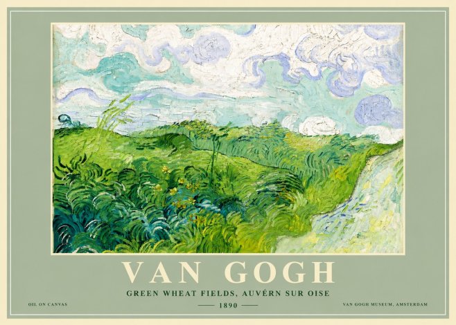 Van Gogh Green Wheat Fields, Auvern Sur Oise No4 - Poszter
