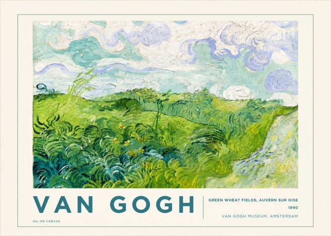 Van Gogh Green Wheat Fields, Auvern Sur Oise No5 - Poszter
