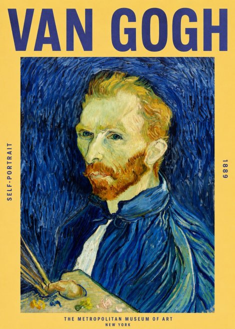Van Gogh Self-portrait I No2 - Poszter