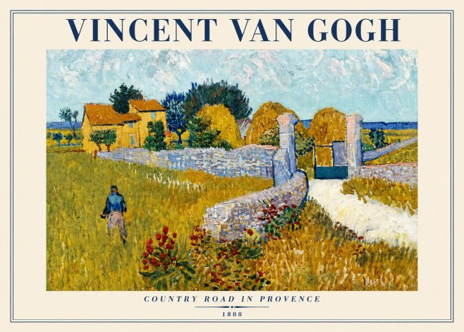 Van Gogh Country Road in Provence I No4 - Poszter