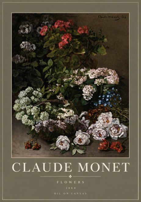 Monet Flowers No4 - Poszter