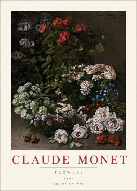Monet Flowers No6 - Poszter