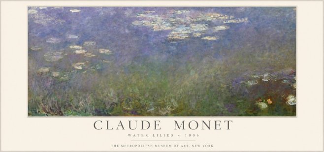 Monet Water Lilies - 1906 No1 - Poszter