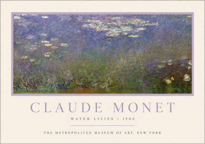 Monet Water Lilies - 1906 No3 - Poszter