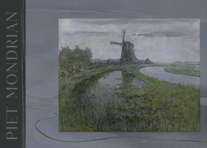 Piet Mondrian Windmill by the Water II No4 - Poszter