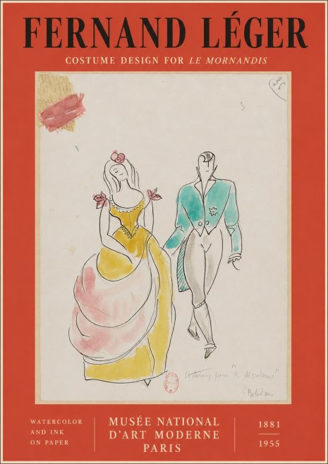 Fernand Léger Costume Pour "Le Mandarin" No2 - Poszter