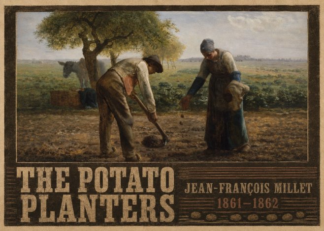 Jean-François Millet The Potato Planters No4 - Poszter