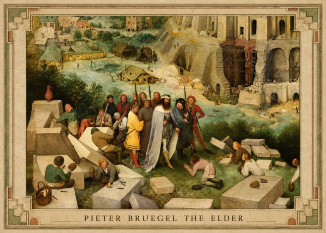 Pieter Bruegel The Tower of Babel XIV No1 - Poszter