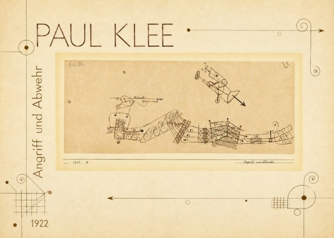 Paul Klee Angriff Und Abwehr No2 - Poszter