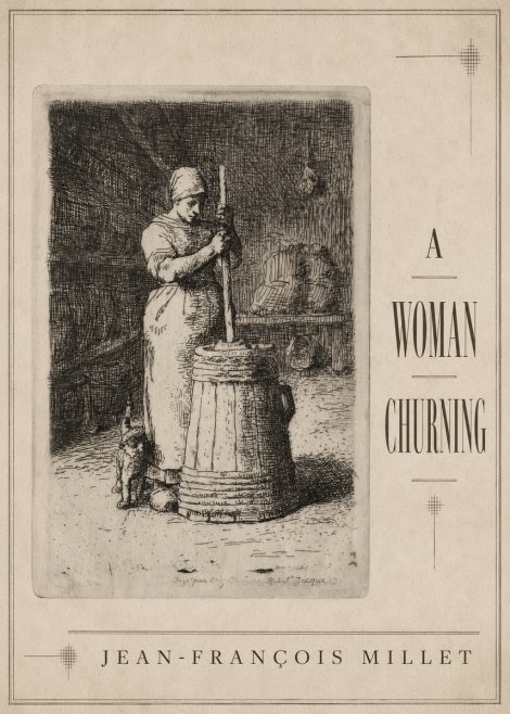 Jean-François Millet A Woman Churning No3 - Poszter