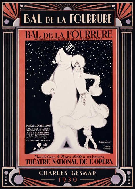 Charles Gesmar Bal De La Fourrure II No3 - Poszter