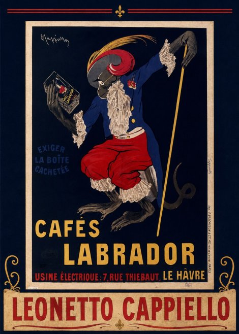 Leonetto Cappiello Cafés Labrador No3 - Poszter
