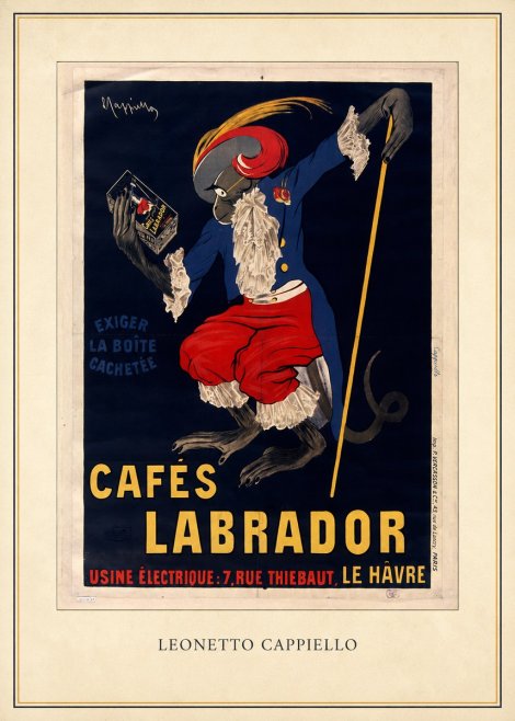 Leonetto Cappiello Cafés Labrador No4 - Poszter