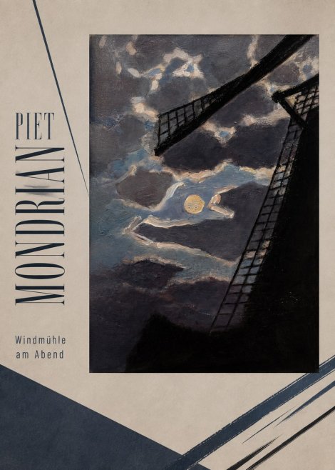 Piet Mondrian Windmühle Am Abend II No2 - Poszter