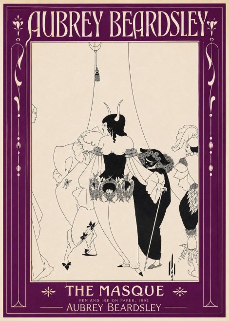 Aubrey Beardsley The Masque No2 - Poszter