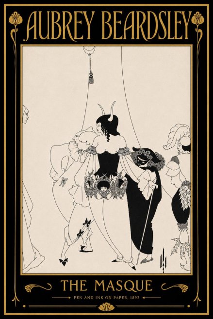 Aubrey Beardsley The Masque No6 - Poszter