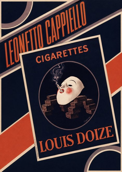 Leonetto Cappiello Cigarettes Louis Doize No4 - Poszter