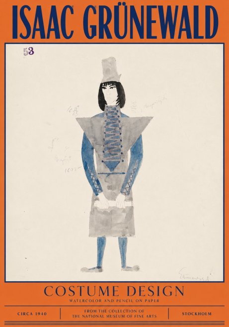 Isaac Grünewald Costume Design X No2 - Poszter