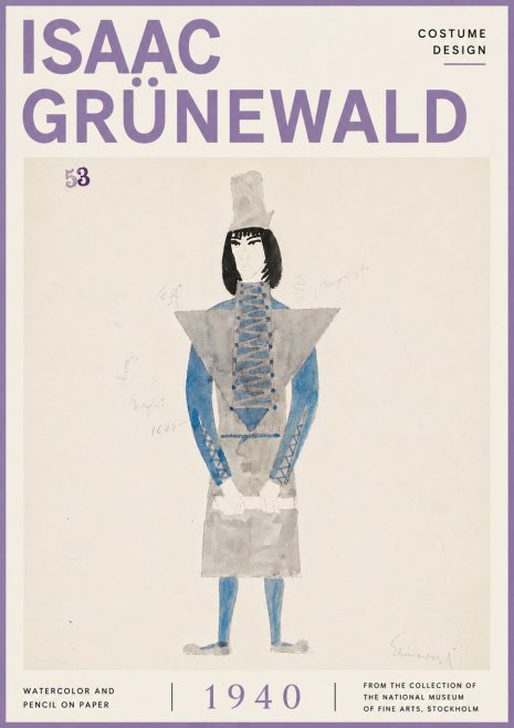 Isaac Grünewald Costume Design X No6 - Poszter