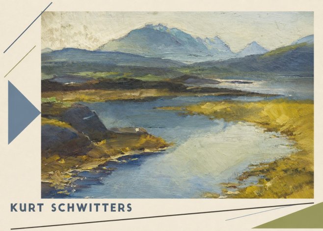 Kurt Schwitters Landschaft No4 - Poszter