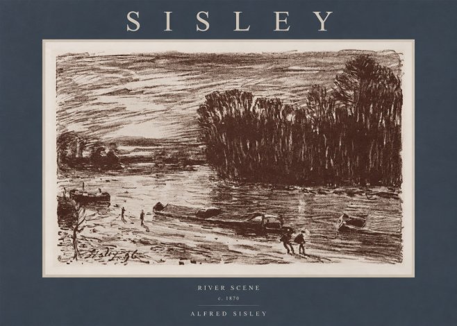 Sisley River Scene No2 - Poszter