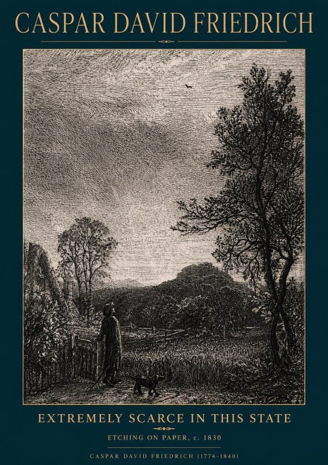 Caspar David Friedrich Extremely Scarce in This State No4 - Poszter
