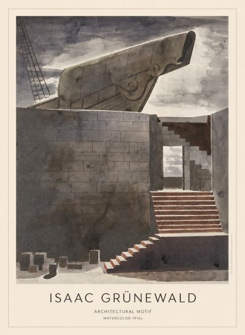 Isaac Grünewald Architectural Motif II No1 - Poszter