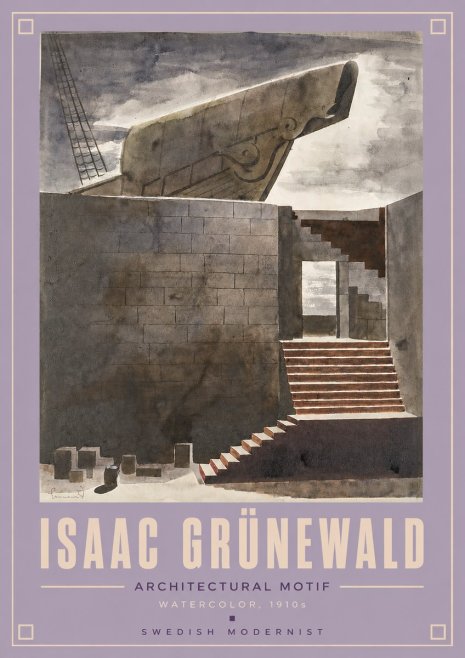 Isaac Grünewald Architectural Motif II No4 - Poszter