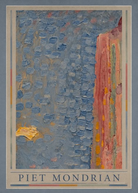 Piet Mondrian Façade in Sunlight No1 - Poszter