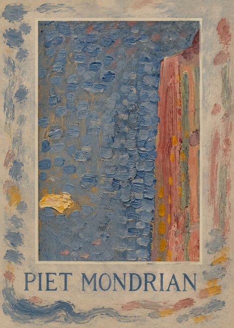 Piet Mondrian Façade in Sunlight No3 - Poszter