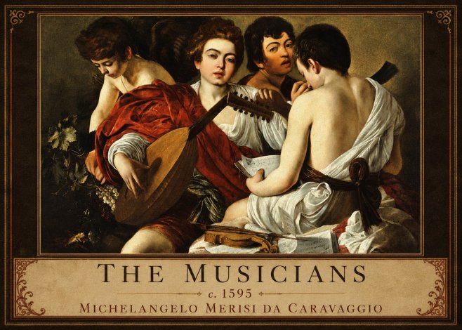 Michelangelo Merisi da Caravaggio The Musicians I No1 - Poszter