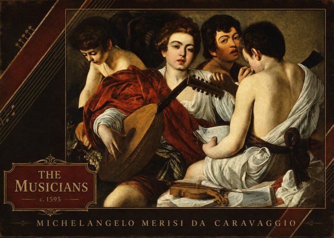 Michelangelo Merisi da Caravaggio The Musicians I No3 - Poszter