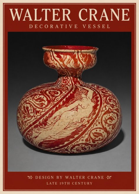 Walter Crane Decorative Vessel No2 - Poszter
