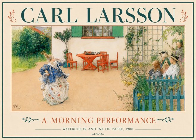 Carl Larsson A Morning Performance No6 - Poszter
