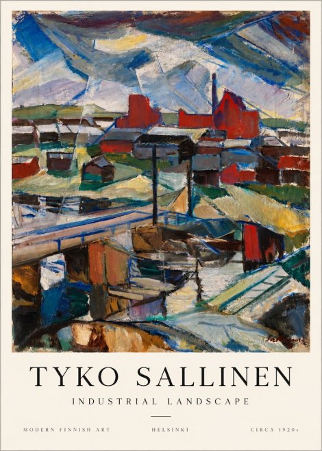 Tyko Sallinen Industrial Landscape No1 - Poszter