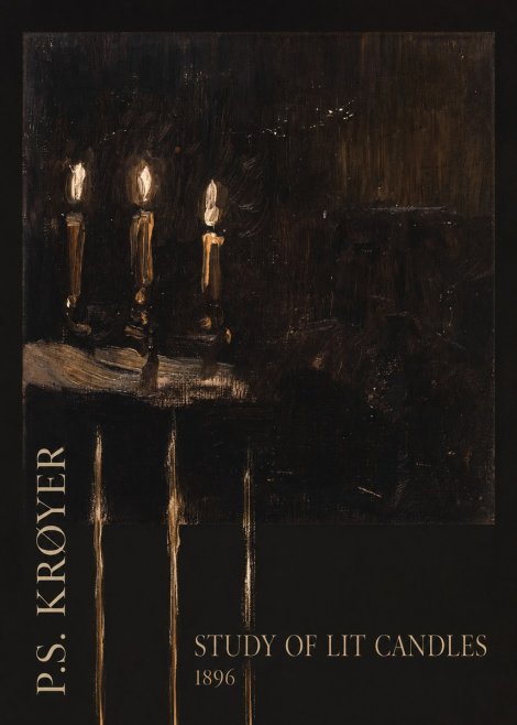 P.S. Krøyer Study of Lit Candles No3 - Poszter