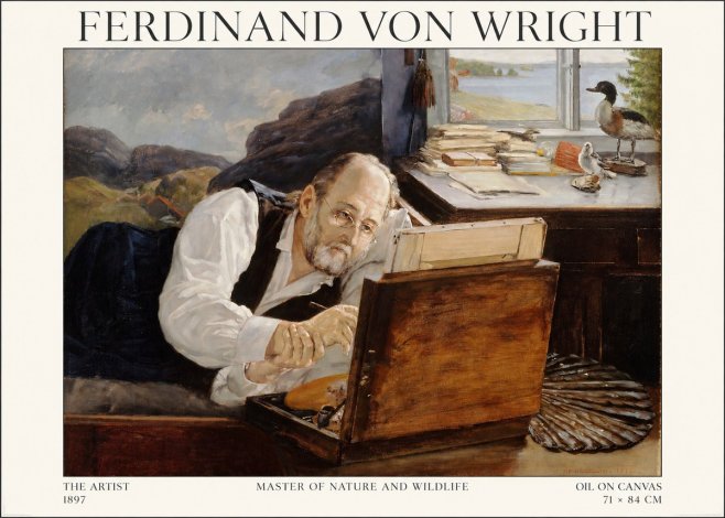 Ferdinand von Wright The Artist No1 - Poszter