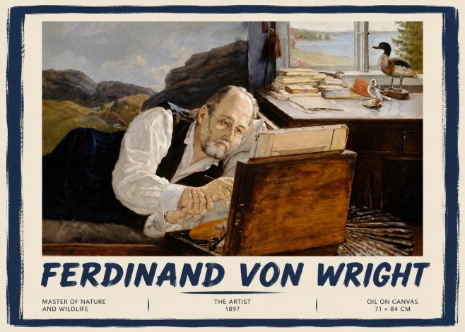 Ferdinand von Wright The Artist No4 - Poszter