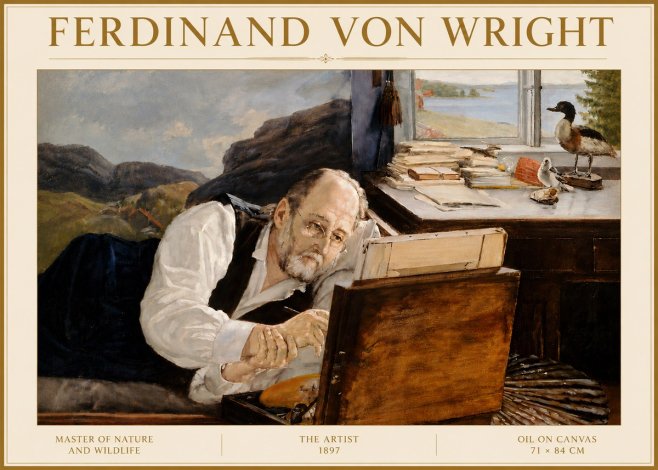 Ferdinand von Wright The Artist No5 - Poszter