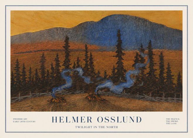 Helmer Osslund Twilight in the North No1 - Poszter