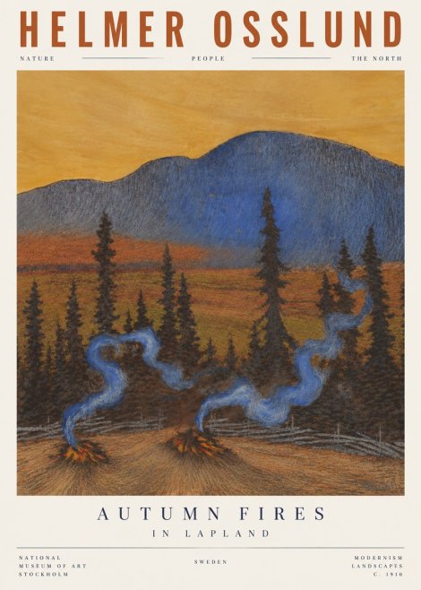 Helmer Osslund Twilight in the North No4 - Poszter