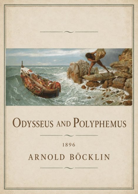 Arnold Böcklin Odysseus and Polyphemus No1 - Poszter