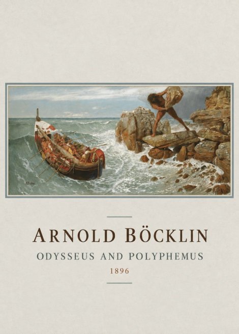 Arnold Böcklin Odysseus and Polyphemus No4 - Poszter