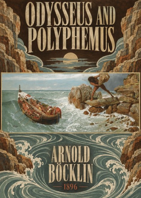 Arnold Böcklin Odysseus and Polyphemus No6 - Poszter