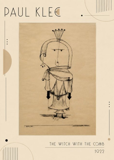 Paul Klee The Witch with the Comb No2 - Poszter