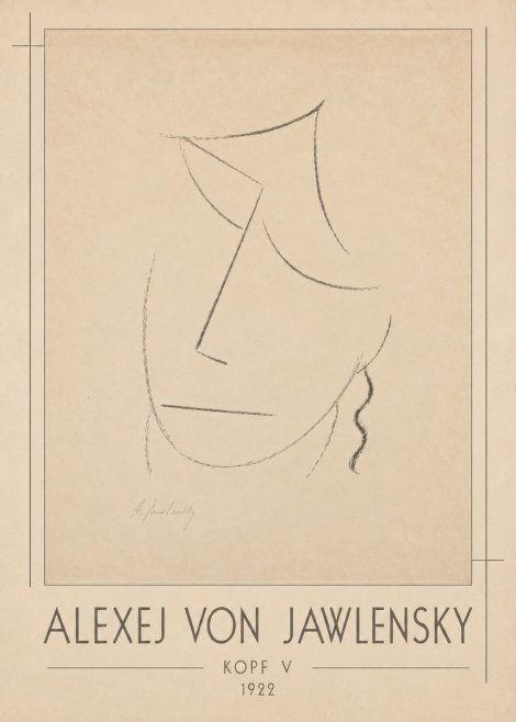 Alexej von Jawlensky Kopf V No1 - Poszter